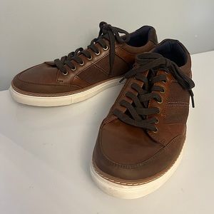 Leather Business Casual Cognac Brown Sneaker